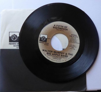 Walter Murphy And The Big Apple Band 45 RPM Record-A Fifth Of Beethoven