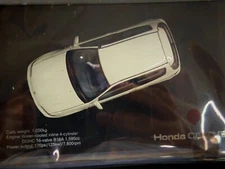 LCD 1:43 Honda Civic EG6 SIR II Model Car Alloy Diecast Metal Collection White