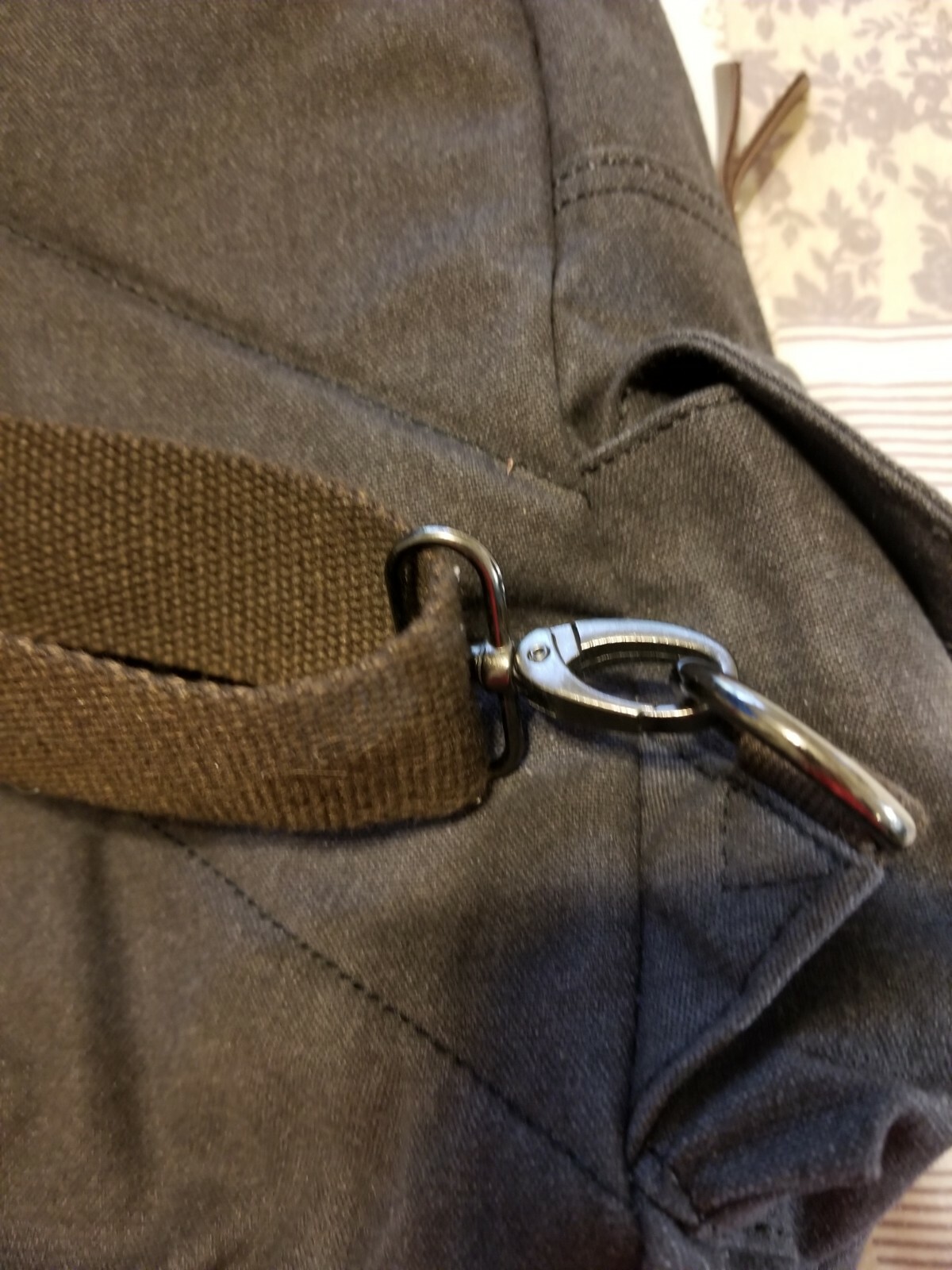 Canvas Backpack Gray Multipurpose - image 4