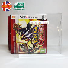 1 x BOX PROTECTOR Nintendo 3DS Pokemon Sapphire Ruby Ultra Sun Moon DISPLAY CASE