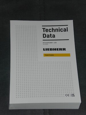 LIEBHERR Tower cranes, Turmdrehkrane Technical Data Prospekt 02/2025 ( LH 150 )