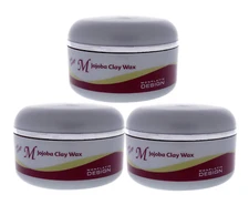 Mon Platin Jojoba Clay Wax - Protects Healthy Hair 5.1 Oz Set of 3