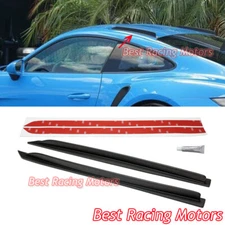 For 2012-2026 Porsche 911 Coupe 991 992 GT3 RS Style Roof Fins (EPDM Black)