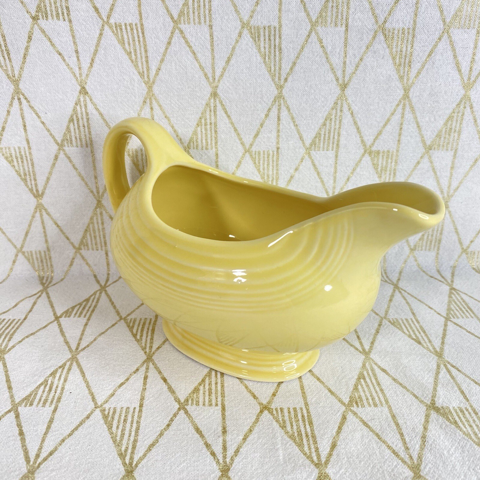 Vintage Yellow Fiesta Fiestaware Gravy Boat eBay