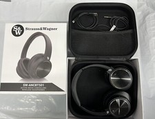 Strauss & Wagner - Ancbt501 Active Noise Cancelling 40 Hours Wireless Headphones