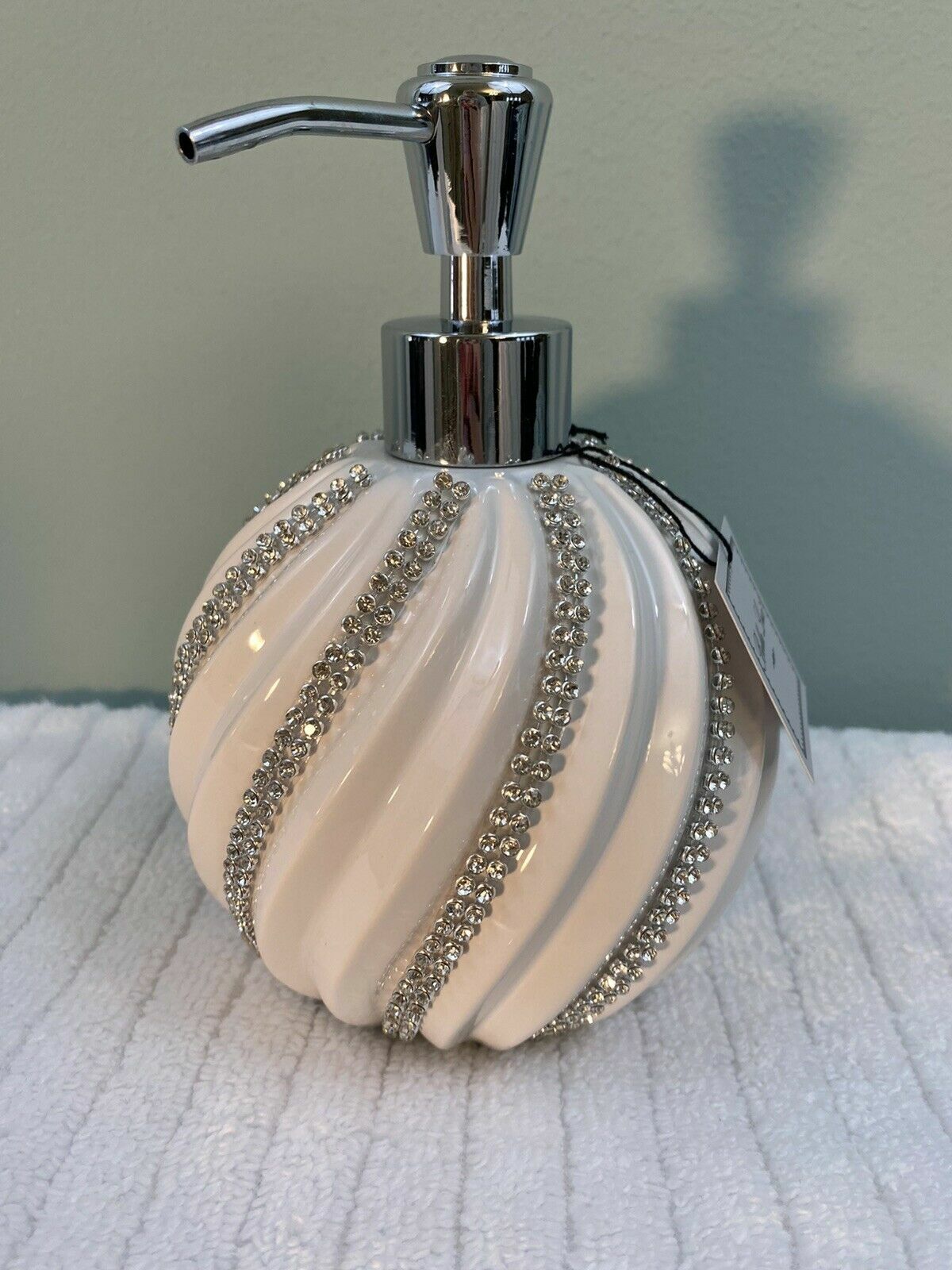 Bella Lux Rhinestone Swirl Bathroom Vanity Accessories Organizer YOU