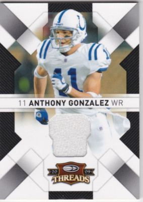2009 Donruss Threads Jerseys #41 Anthony Gonzalez Jersey /250 - NM