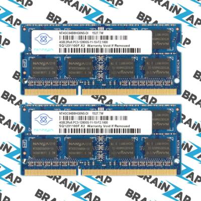 8GB (2x 4GB) DDR3 RAM Nanya NT4GC64B8HG0NS-DI SO-DIMM - 2Rx8 PC3-12800S-11-10-F2