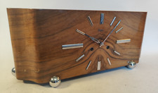 Mid Century Uhr Gong Urgos Schwenningen Tischuhr Kugelfüße 60er Sixties Kaminuhr