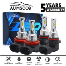 For Subaru Forester Wagon 2009-2018 Combo Led Headlight Bulbs Xenon White Bright