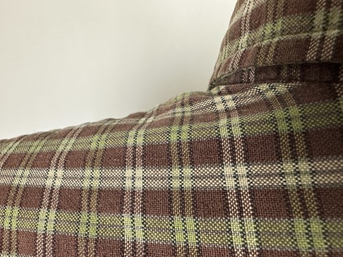 Vintage 90s Structure Shirt Men Large Brown Plaid Long Sleeve Button Down Grunge - Picture 10 of 16