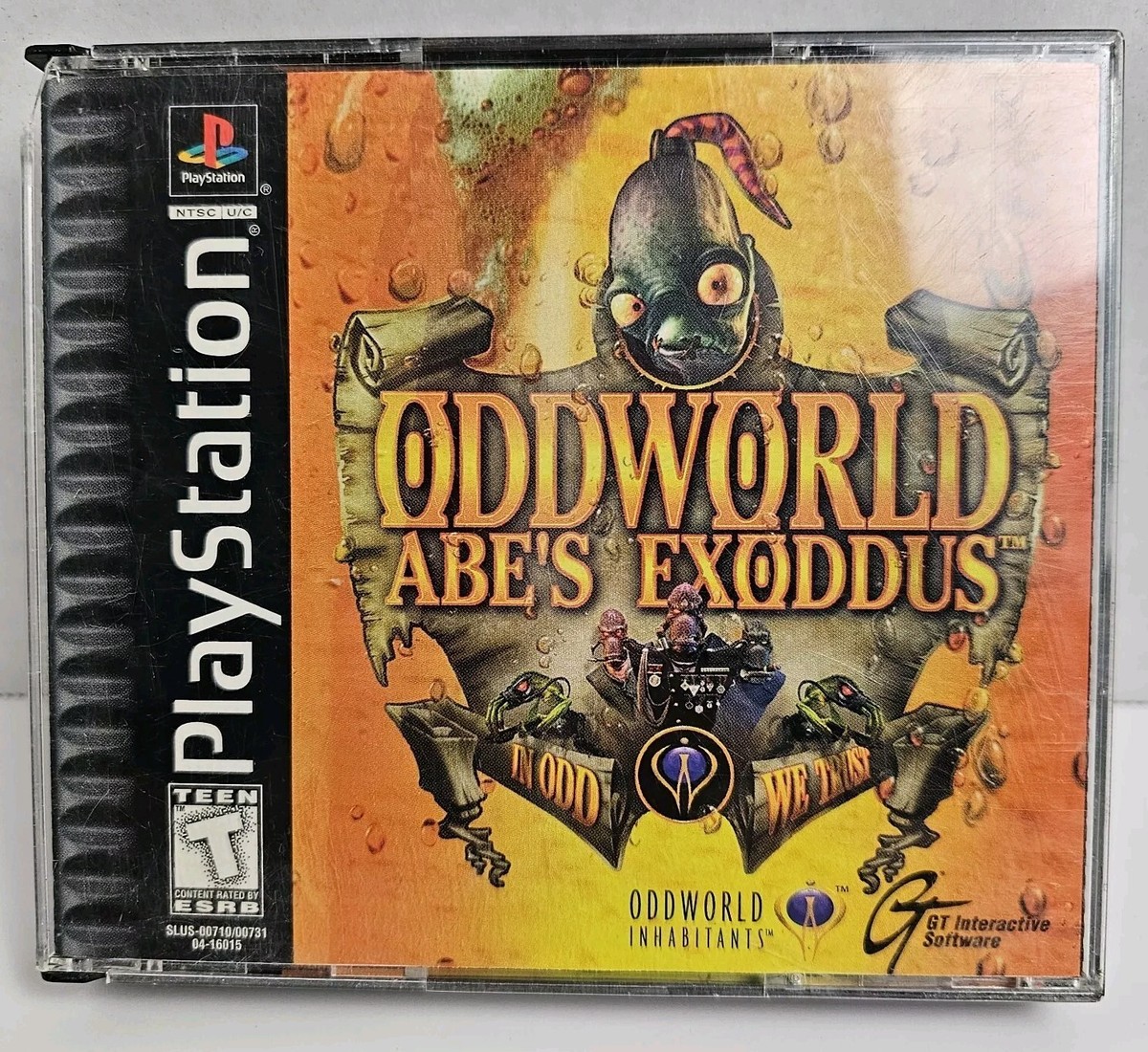 1998 - Oddworld: Abe's Exoddus Black Sony Playstation 1 PS1