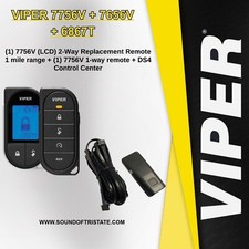 Viper 7756V 2-way LCD 7756V 1-way remote Charger with Antenna