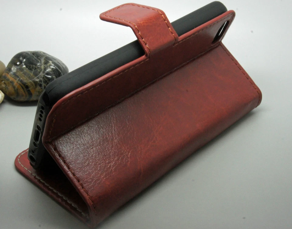 Luxury Ultra Slim Shockproof Flip Wallet Case Cover iPhone SE 2 2020 XS 8 7 6S 5 - image 4 of 4