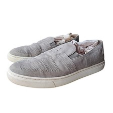Vince Camuto VP-BEYZA Gray Suede Woven Slip On Sneakers Womens 7.5M EU 37.5