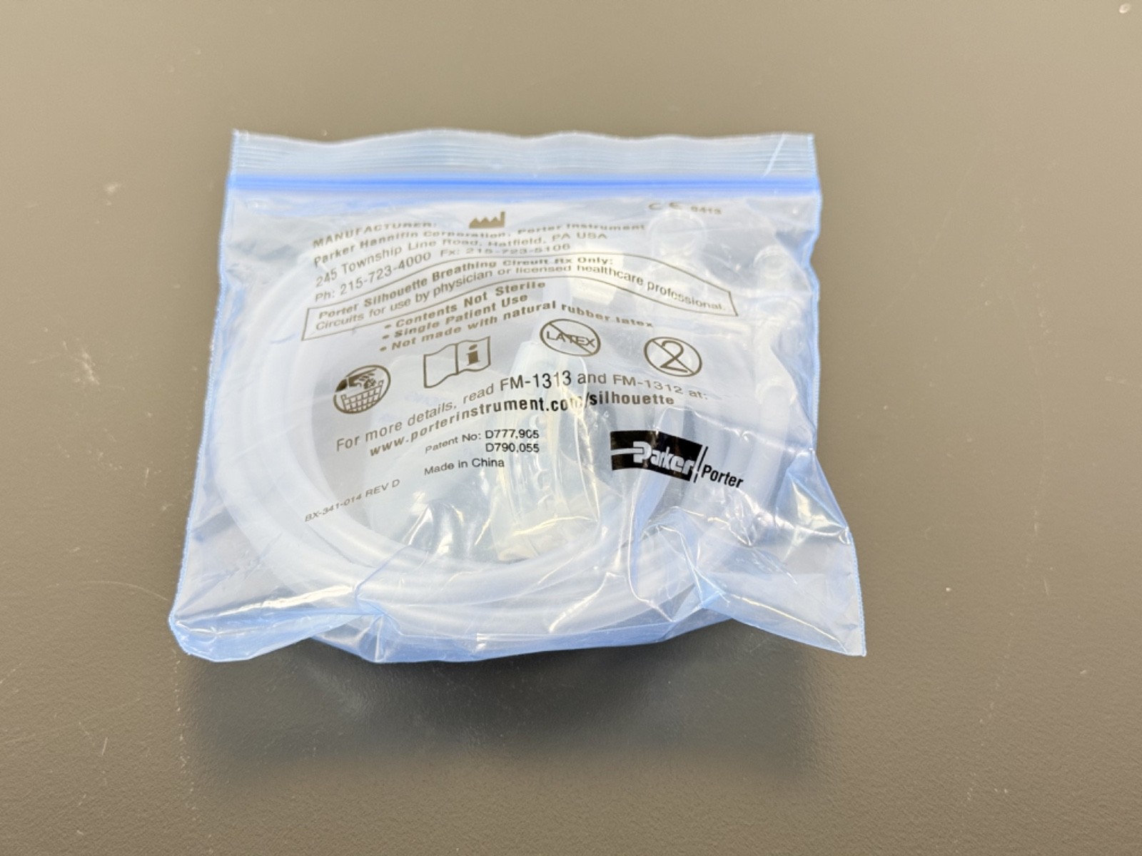 Parker Porter Silhouette Breathing Circuit Single Patient Use