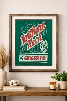 two face threads northern neck ginger ale smalls patch wall art decor custom