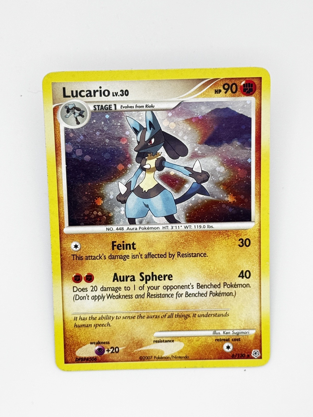 Lucario 6/130 Diamond and Pearl Holo Pokemon