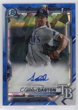 2021 Bowman Sapphire Edition Chrome Prospects Sandy Gaston #BSPA-SG Auto 0cv