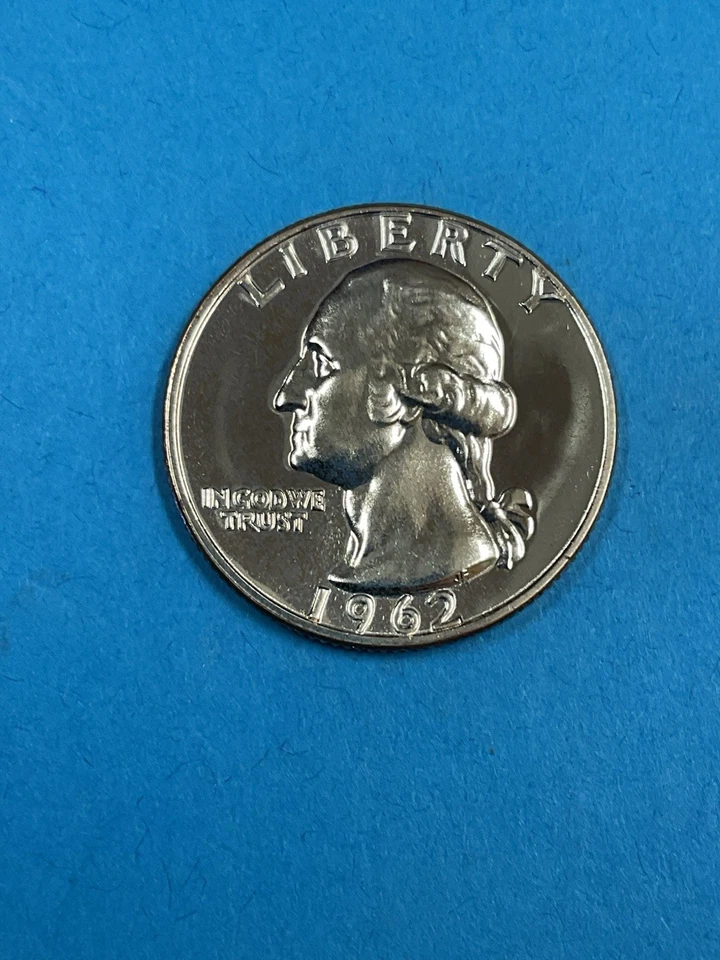 3-Coins 25c SILVER Washington Quarters Proof 1960/1962/1964 - Image 4 of 4