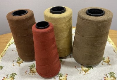 Coats & Clark TEX 40 (60/36) Dual Duty Thread Boilfast Mixed Lot 4 Cone Spools