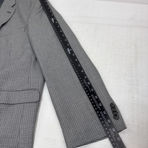 Giacca blazer Tommy Hilfiger uomo 48L grigio Glen check pied de poule cappotto sportivo usato in ottime condizioni - Foto 14 di 15
