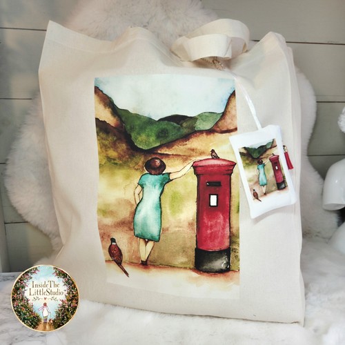 Large Lightweight Slouchy Tote Bag With Matching Coin Purse Sending My Love Gift