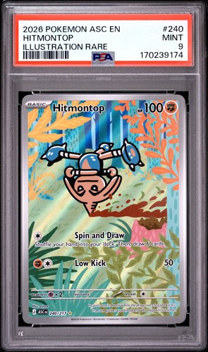 Hitmontop graded PSA 9 for sale on eBay