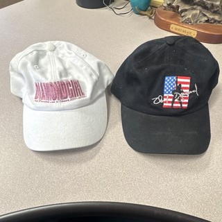 Neil Diamond Diamond Girl Tour Cap & USA Flag Baseball Caps Lot