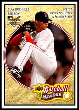 2008 Upper Deck Baseball HEROES Clay Buchholz Boston Red Sox #29