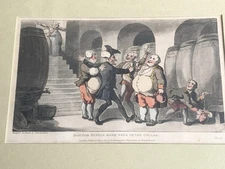 Dr Syntax Rowlandson 1812 Engraving Exquisite Triple Mat Framed EstateRescue