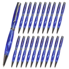 Fancy Pen Kit, Black Titanium Finish, 20 Pack, Legacy Woodturning