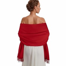 Pashmina Shawl Wraps for Women Large Winter Scarf Soft Shawls and Wraps for Red