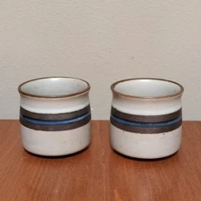 Vintage OTAGIRI HORIZON Japan STONEWARE 2.5" TEA CUPS SAKE CHOKO