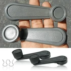 Pair Gray Door Window Crank Handles For 95-2004 Toyota Tacoma Inner Left Right
