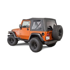 Fits Jeep Tj 03-06 Soft Top Replacement Removable Windows Black Diamond