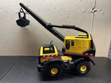 K•1 Mighty Tonka #758 Giant Yellow Crane Truck With Clam Shell, CLEAN