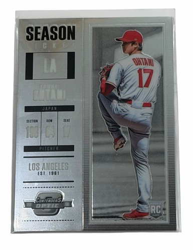 Shohei Ohtani RC 2018 Panini Contenders Optic Season Ticket #9 Angels Rookie