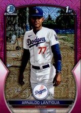 2023 Bowman Chrome #BCP-242 Arnaldo Lantigua Fuchsia Mojo  /199