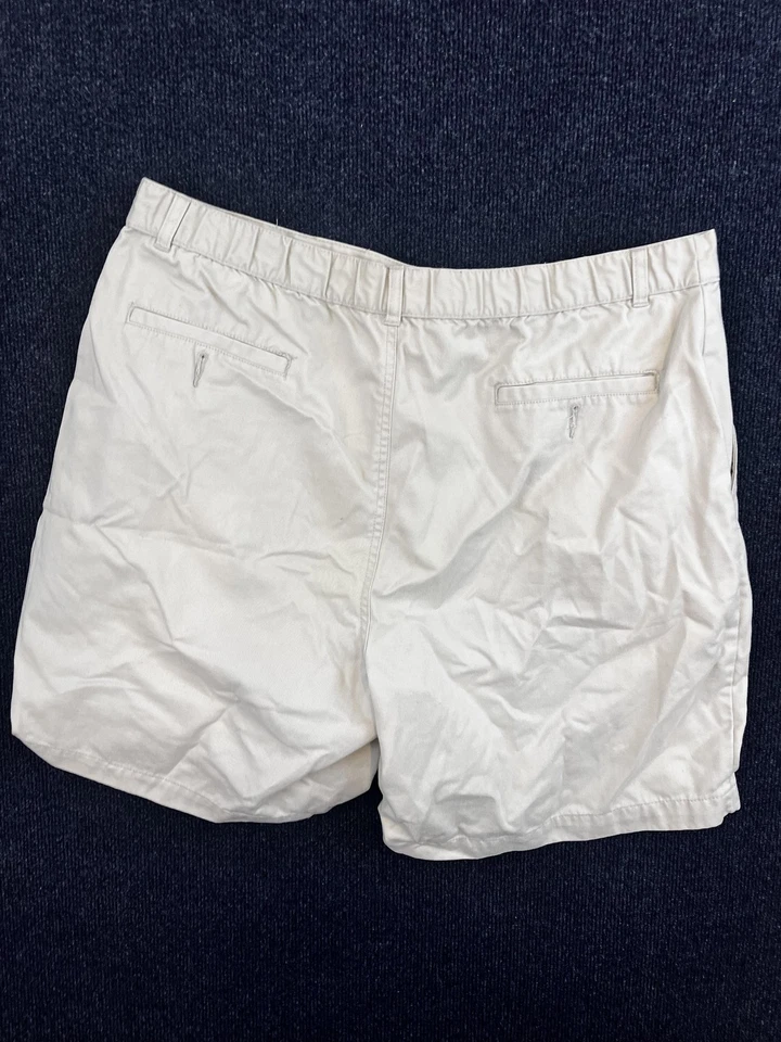 Pantalones Cortos Puritan Para Hombre 38 Beige Acera Clásicos Informales Frente Plano Mezcla de Algodón Foto 4 de 4