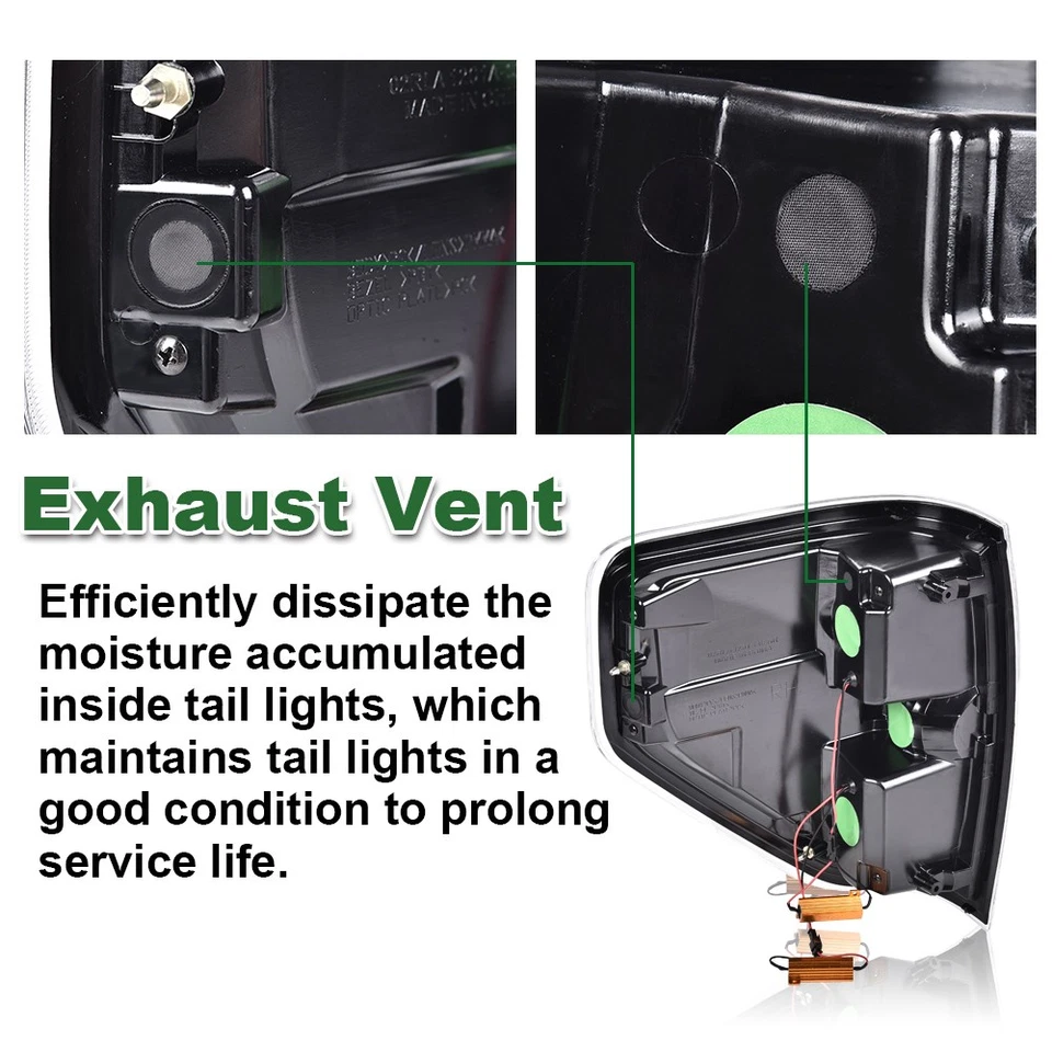 Pair Smoke Lens Headlights+LED Tail Brake Lamps Fit For 2009-2014 Ford F150 Foto 4 de 4