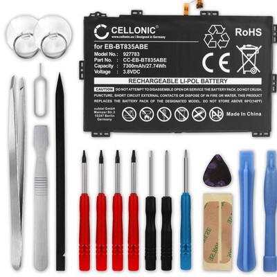 Ersatz Akku für Samsung SM-T835 Galaxy Tab S4 LTE 7300mAh + Werkzeug-Set
