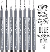 Hethrone Calligraphy Pens, Hand Lettering Pens and Black Calligraphy Set for Beg