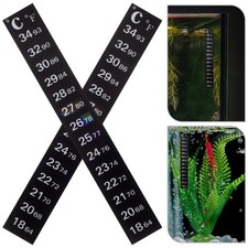 10 Pcs Digital Thermometer Strip Traditional Stick On For Fish Tank Use