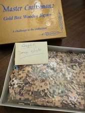 BEAUTIFUL VINTAGE - Wooden Jigsaw Puzzle - Fowey Harbour - COMPLETE