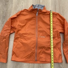 Vintage Y2K Nike Orange Jacket Windbreaker Youth Boys XL 16 Packable Nylon 56323