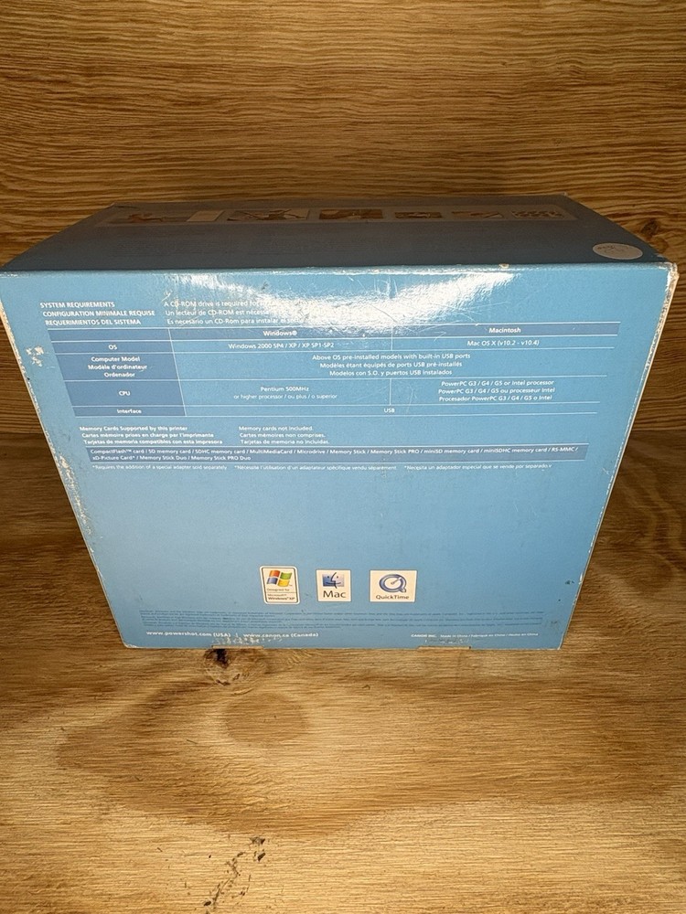 Canon Selphy CP720 Compact Photo Printer Open Box