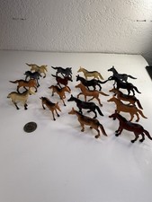 Vintage Mini Horse Plastic Figures Lot Of 18