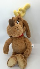Dr Seuss Max Plus Stuffed Animal Reindeer Dog Grinch Stole Christmas 15" Aurora