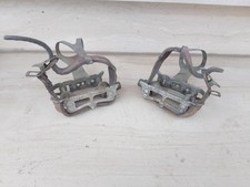 Pedali bici gabbietta fermapiedi vintage Campagnolo bicicletta